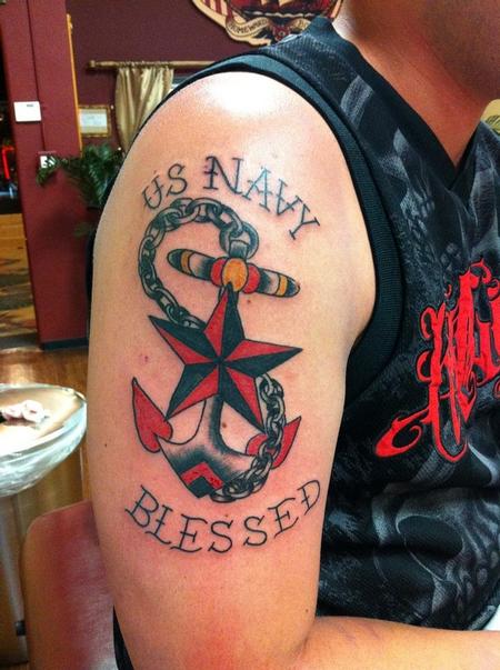 Tattoos - navy anchor - 76842